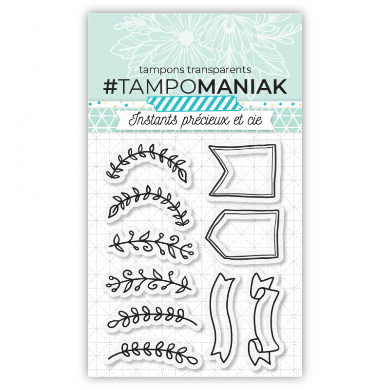 Tampon ornements - 7,5x7cm