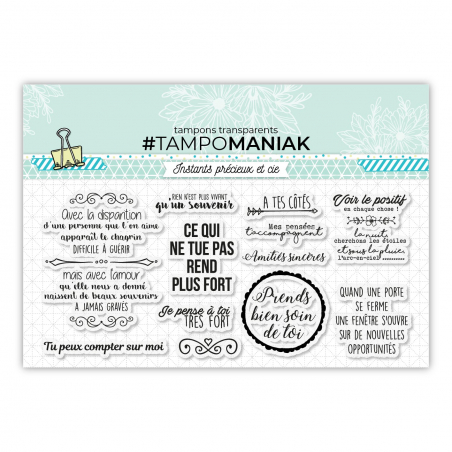 Set de 11 tampons clear A tes cÃ´tÃ©s - 10x21cm