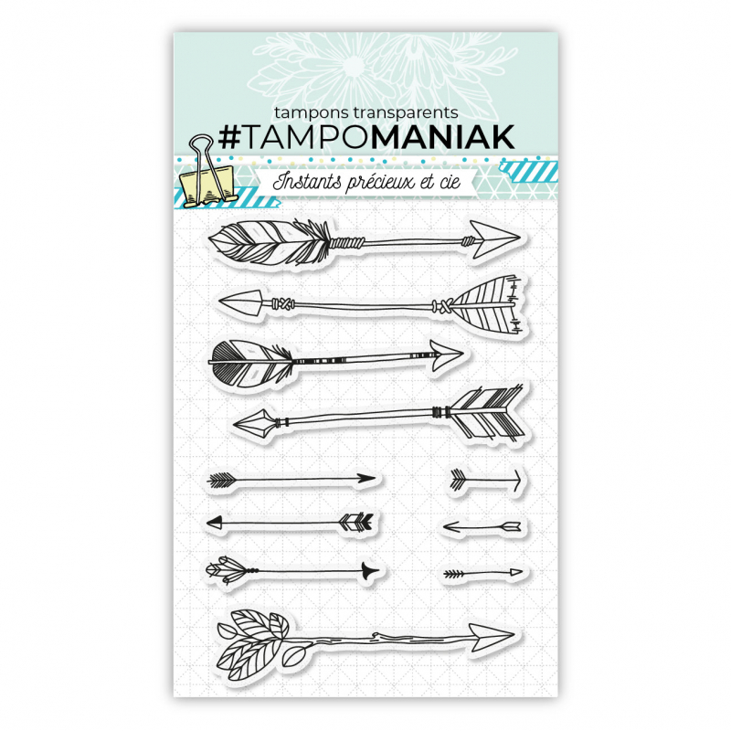 Tampon fleches 2 - 10x15cm