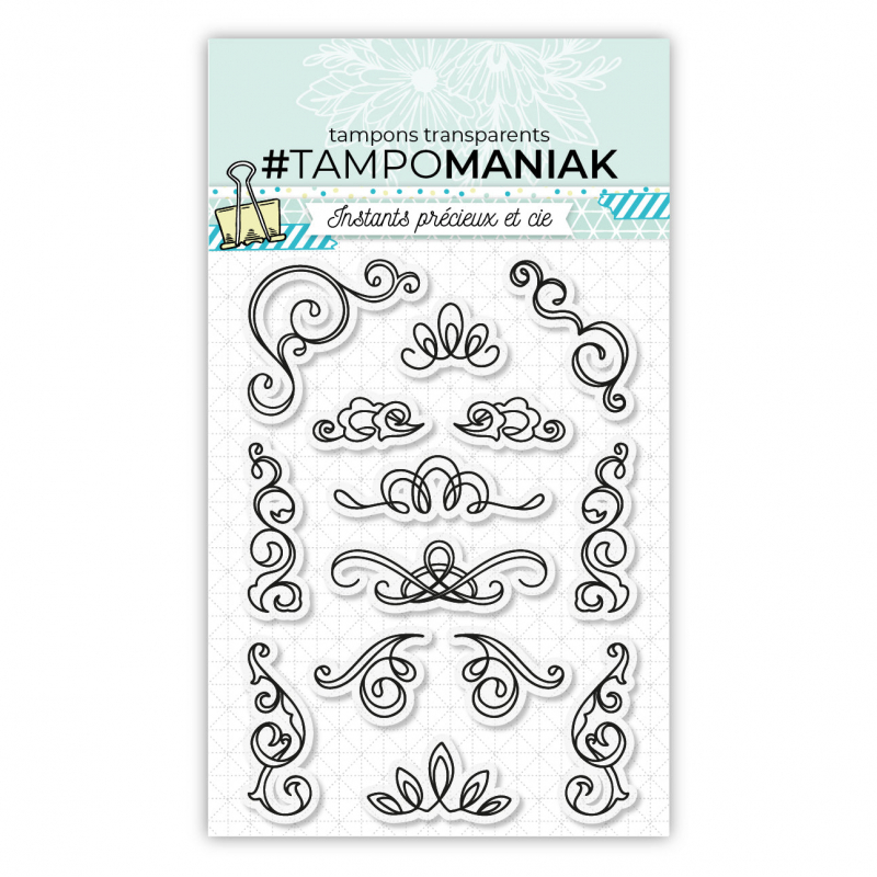 Tampon arabesques 2 - 10x15cm