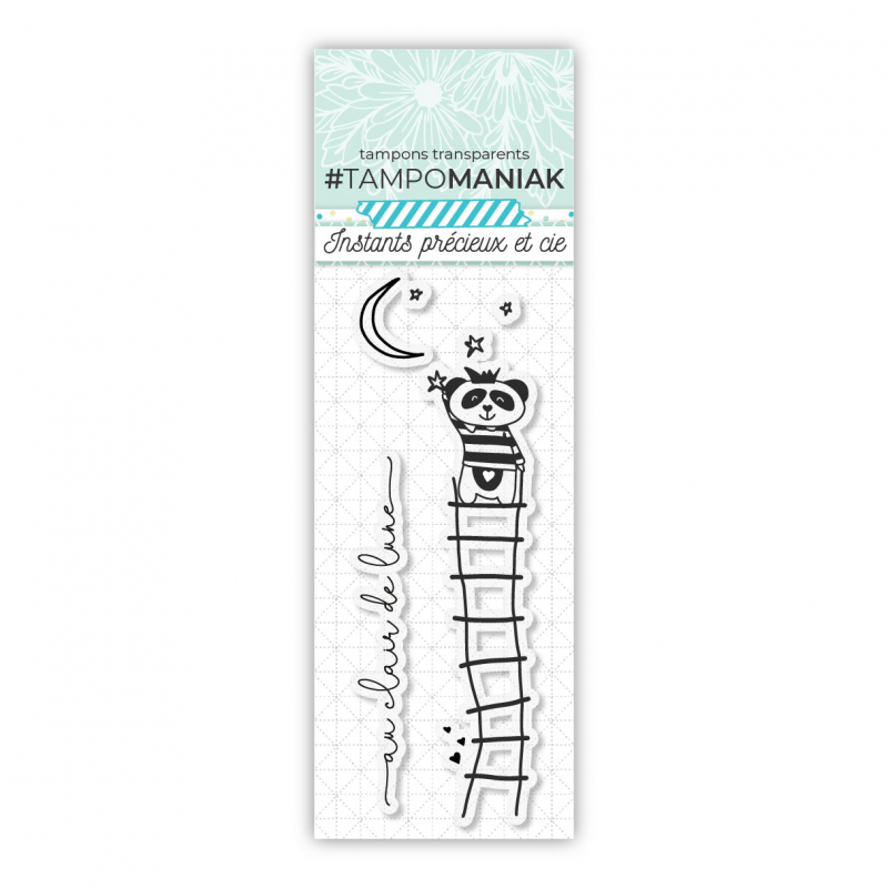 Set de 2 tampons clear clair de lune - 13x5,5cm