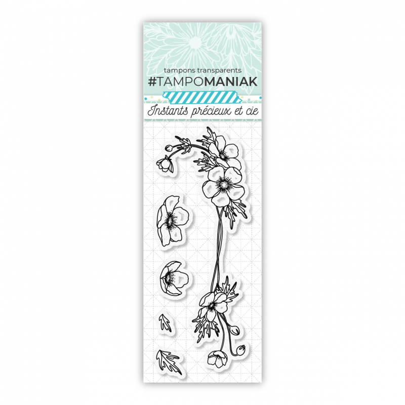 Tampon anémones - 13x5,5cm