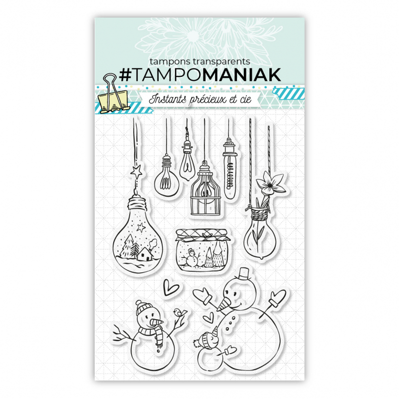 Ampoules et boules à neige - 10x15cm