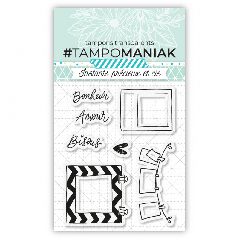 Bisous polaroid - 7,5x7cm