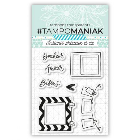 Bisous polaroid - 7,5x7cm