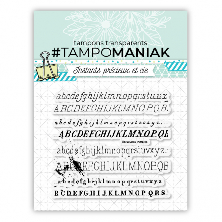 Tampon clear de fond Alphabet - 10x10cm