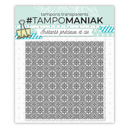 Tampon faïence motif 1 - 15x15cm