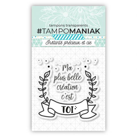 Tampon ma plus belle création - 7,5x7cm