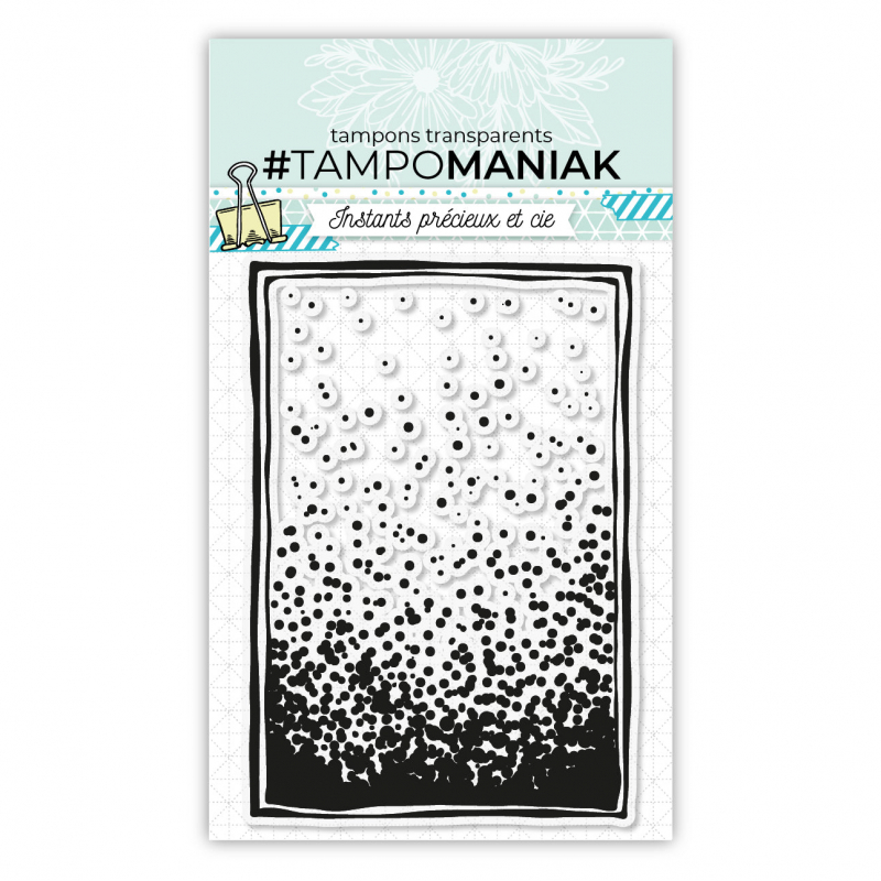 Tampon mm flocons - 10x15cm