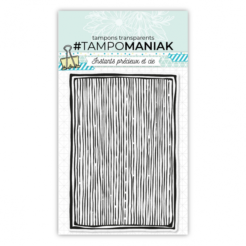 Tampon mm stries - 10x15cm