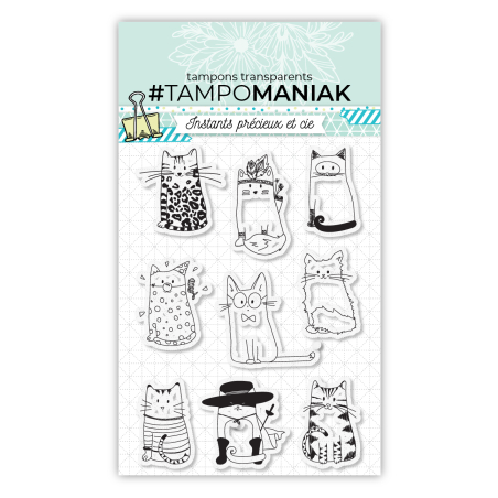 Planche de tampons petits chats