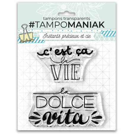 Set de tampons clear Dolce vita 6,5x7cm -  PTM-0008