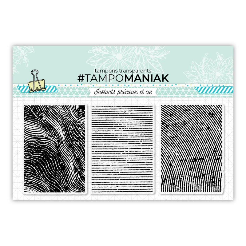 Tampon de fond feuillage - 10x15cm